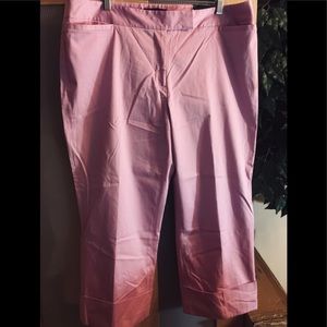 Women’s Lane Bryant Cropped Trouser Pink Size 18